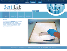 Tablet Screenshot of bertilab.com